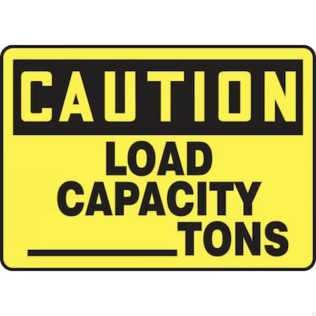 Accuform SAFET SIGN CAPACITYTONS 14 X 10 MCAP507XV MCAP507XV